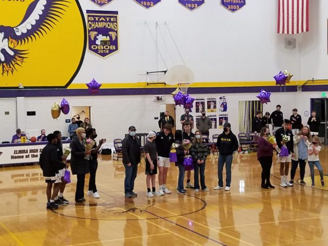 EHS Basketball Teams Honor Seniors