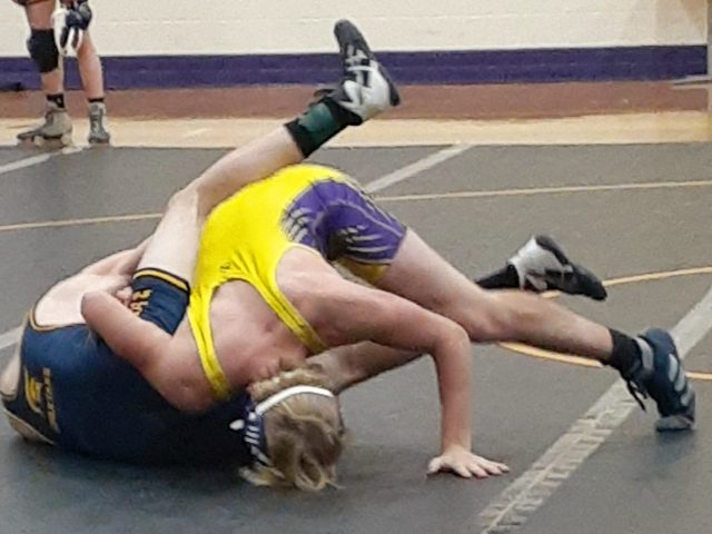 Falcon Wrestlers Score Team Win at First Home Meet of the Season