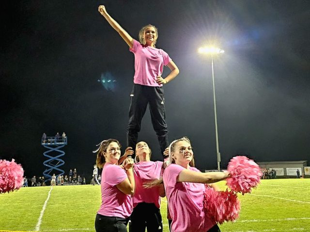 EHS Welcomes Back Cheer Team for Second Year