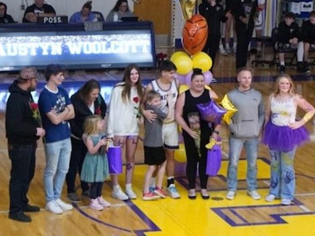 Elmira High School Celebrates Boy Seniors at Last Home Basketball Game